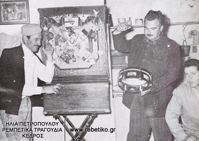 Σκηνή από την ταβέρνα του Ρίκου Νερατζάνη, γύρω στο 1960